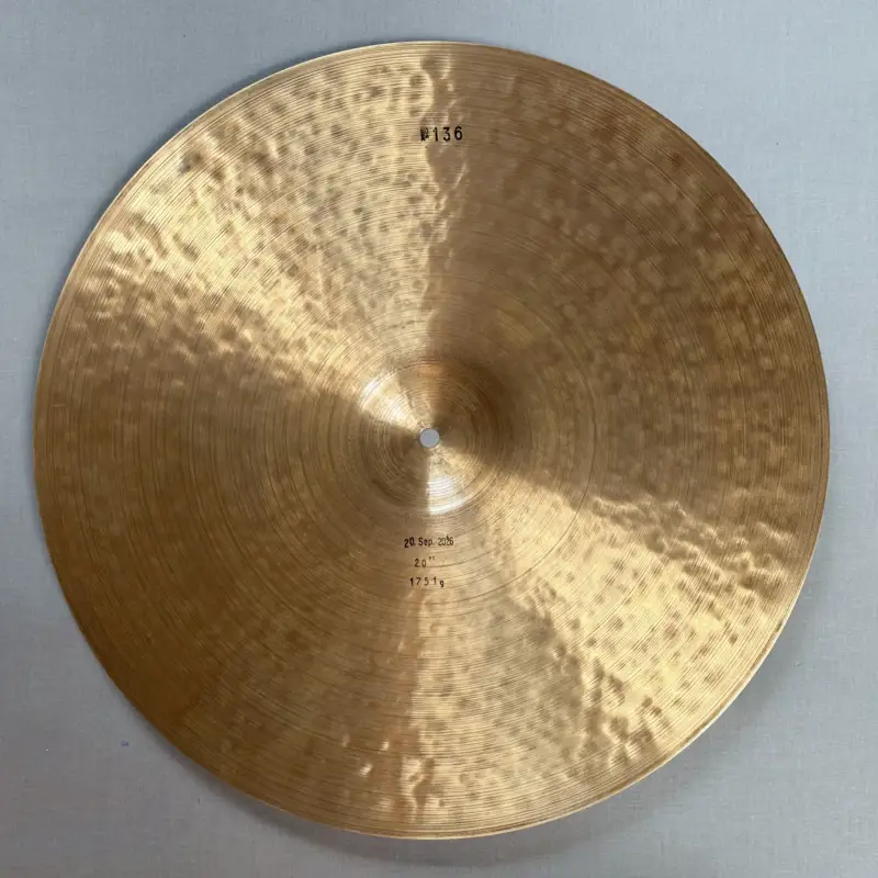 20" Crash Ride №136 – bottom view